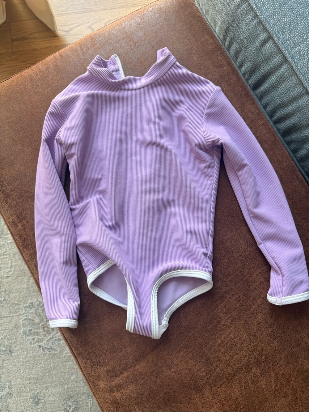 LainSnow Lavender Long-Sleeve Kids Swim Rashguard